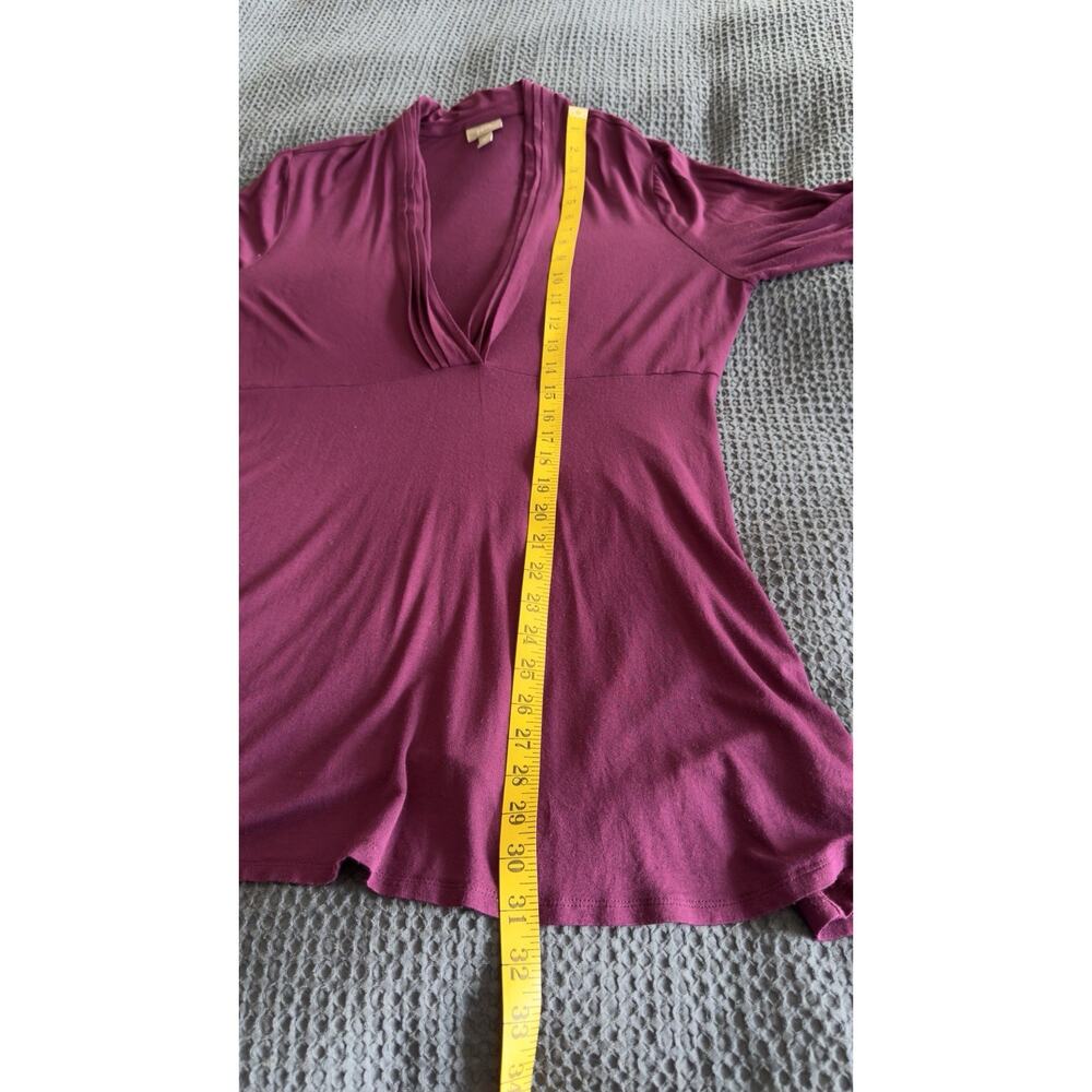 J. JILL Stretchy Empire Waist V-neck Tunic Size L EUC - Picture 7 of 7